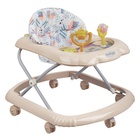 Ходунки «Верный друг», 7 колес, музыкальные игрушки, бежевый - Фото 1