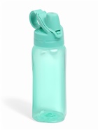 Бутылка для воды спортивная, прозрачная, 450 мл, 20×8 см, пластиковая, бирюзовая - Фото 1