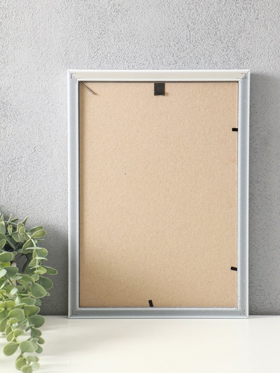 Фоторамка пластик "Винтаж" 21х30 см, белый с золотом (стекло)