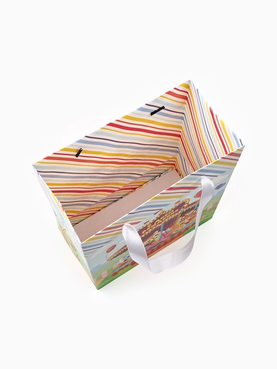 Пакет ламинированный двухсторонний «С Днём рождения», карусель, ML 23 х 27 х 11.5 см