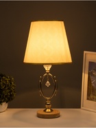 Настольная лампа "Алора" Е27 40Вт золото 25,5х25,5х44 см - фото 35481588