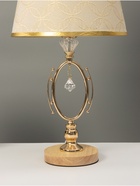 Настольная лампа "Алора" Е27 40Вт золото 25,5х25,5х44 см - фото 35481590