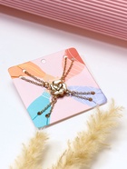 Кулоны парные на цепочке «Неразлучники», на магните, четыре сердца, цвет золото, 55 см - Фото 5