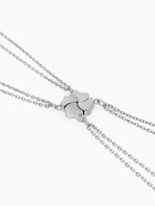 Кулоны парные на цепочке «Неразлучники», на магните, четыре сердца, серебро, 55 см - Фото 5