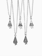 Кулоны парные на цепочке «Неразлучники», пять пазлов, цвет серебро, 45 см - Фото 3