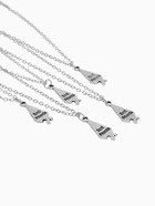 Кулоны парные на цепочке «Неразлучники. 5 пазлов», L=45 см, набор 2 шт. цвет серебро - Фото 6