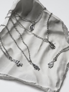 Кулоны парные на цепочке «Неразлучники», пять пазлов, цвет серебро, 45 см - Фото 2