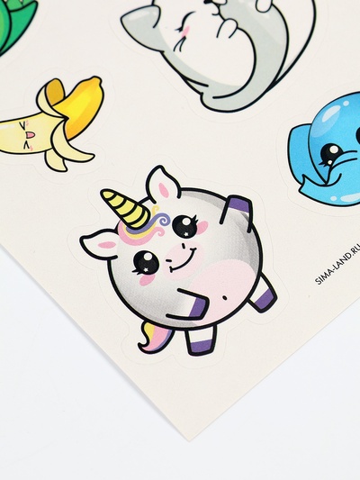 Наклейки «Милашки», 8×11 см