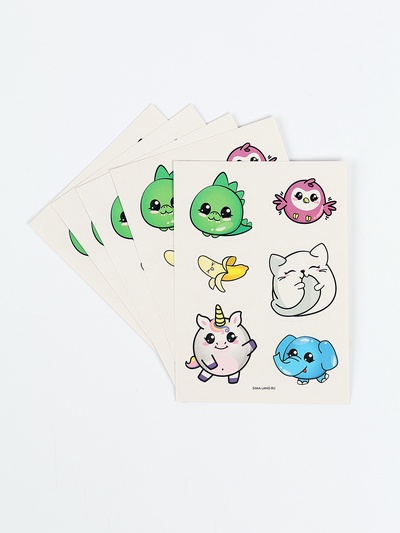 Наклейки «Милашки», 8×11 см