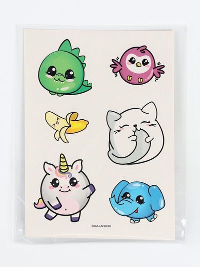 Наклейки «Милашки», 8×11 см