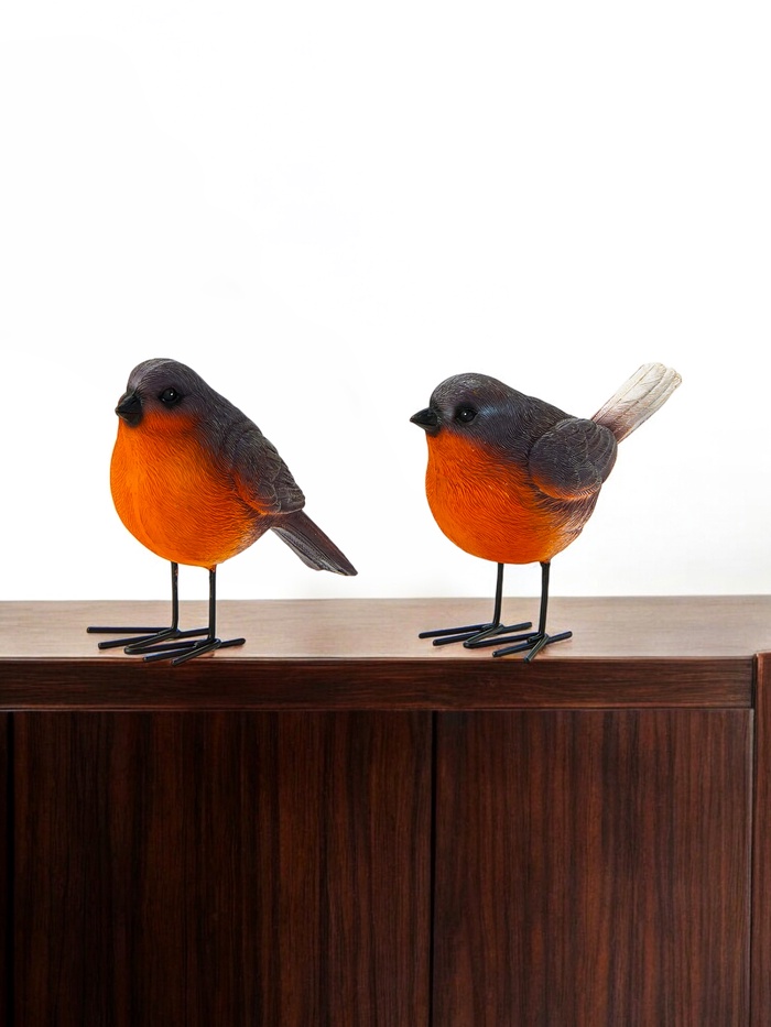 Набор фигурок полистоун TAKE IT EASY «Птички», 2 шт., 13×6×11 см - Фото 1