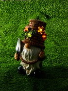 Садовая фигура из полистоуна «Гном с лопатой», 24×14×13.5 см, с подсветкой 10824128 - фото 319734154