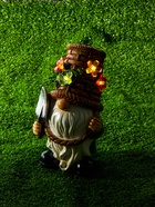 Садовая фигура из полистоуна «Гном с лопатой», 24×14×13.5 см, с подсветкой 10824128 - фото 319805860