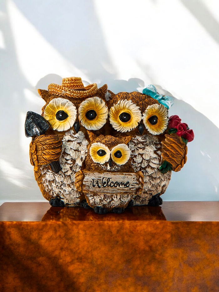 Фигурка полистоун TAKE IT EASY «Семья сов», 11×9×7.5 см - Фото 1