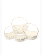 УЦЕНКА Набор корзин, 45×36×14/41 см, 39×31×13/36 см, 33×25×11/31 см, 28×19×9/26 см, белый, ива 10870537