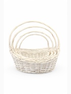 УЦЕНКА Набор корзин, 45×36×14/41 см, 39×31×13/36 см, 33×25×11/31 см, 28×19×9/26 см, белый, ива 10870537