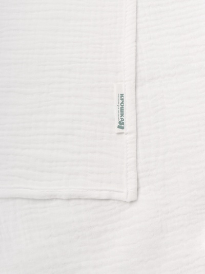 Полотенце - уголок муслиновый Крошка Я, 75×75 см, 100% хлопок, 120 г/м², белый