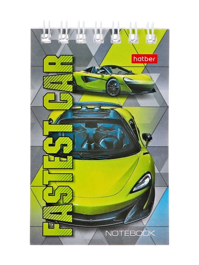 Блокнотик А7, 40 листов в клетку, на гребне, МИКС