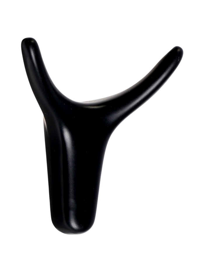 Крючок мебельный CAPPIO OX, двухрожковый, цвет черный - Фото 1