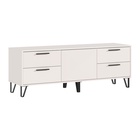 Тумба под ТВ «Флэш», с ящиками, 1502×426×542 мм, цвет кашемир МДФ/кашемир - Фото 3