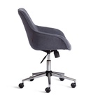 Кресло офисное для оператора DUBLIN, на колёсиках, вельвет, цвет графит - Фото 3