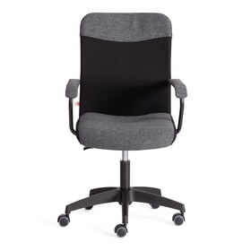 Кресло офисное для оператора FLY, с подлокотником, на колёсиках, ткань, цвет серый/чёрный