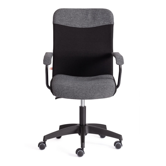 Кресло офисное для оператора FLY, с подлокотником, на колёсиках, ткань, цвет серый/чёрный - Фото 1