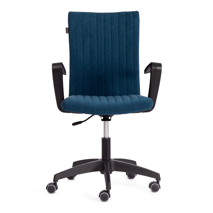 Кресло для оператора SPARK, с подлокотниками, на колёсиках, флок, цвет синий - Фото 1