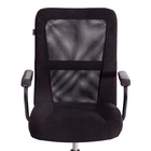 Кресло офисное для оператора STAFF, на колёсиках, флок/ткань, цвет чёрный - Фото 5