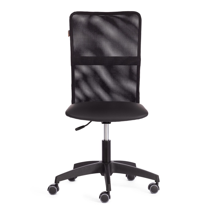 Кресло для оператора START, на колёсиках, экокожа/ткань, цвет чёрный - Фото 1