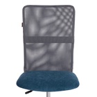 Кресло для оператора START, на колёсиках, флок/ткань, цвет синий/серый - фото 119642074