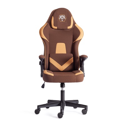 Кресло игровое iBear, на колёсиках, ткань, цвет коричнево - бежевый/brown beige