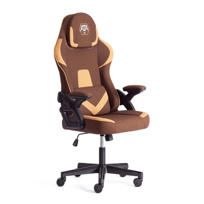 Кресло игровое iBear, на колёсиках, ткань, цвет коричнево - бежевый/brown beige
