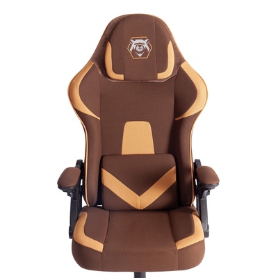 Кресло игровое iBear, на колёсиках, ткань, цвет коричнево - бежевый/brown beige