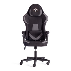 Кресло игровое iBear, на колёсиках, ткань, цвет чёрно – серый/black – grey