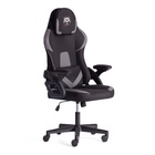 Кресло игровое iBear, на колёсиках, ткань, цвет чёрно – серый/black – grey - Фото 2