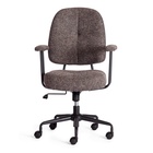 Кресло офисное для оператора CITY - LOW, на колёсиках, ткань, цвет коричневый - Фото 1