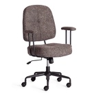 Кресло офисное для оператора CITY - LOW, на колёсиках, ткань, цвет коричневый - Фото 2