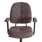 Кресло офисное для оператора CITY - LOW, на колёсиках, ткань, цвет коричневый - Фото 5