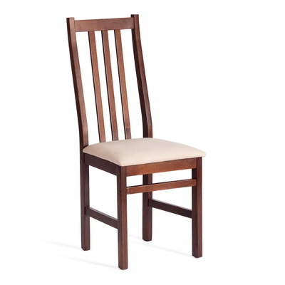 Стул SWEDEN, многослойный березовый шпон, cappuchino/велюр бежевый