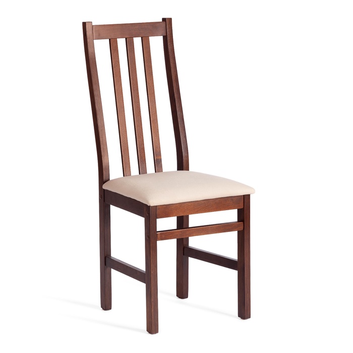 Стул SWEDEN, многослойный березовый шпон, cappuchino/велюр бежевый - Фото 1