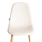 Стул мягкий для кухни BREEZE JSC–58, обивка велюр, цвет светло–бежевый) HLR1 /натуральный  (артикул 10845218)  большой выбор товаров оптом и в розницу по низким ценам с доставкой