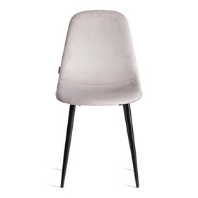 Стул BREEZE (mod. JSC-58), Велюр/металл, Light grey (светло-серый) HLR14 / черный