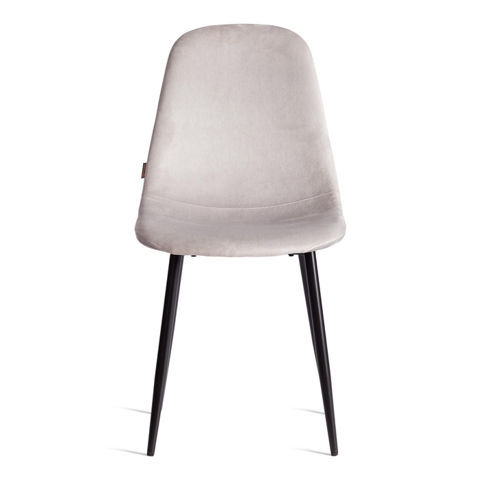 Стул BREEZE (mod. JSC-58), Велюр/металл, Light grey (светло-серый) HLR14 / черный