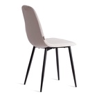 Стул мягкий для кухни BREEZE JSC–58, обивка велюр, цвет светло–серый) HLR14/чёрный  (артикул 10845223)  большой выбор товаров оптом и в розницу по низким ценам с доставкой