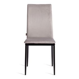 Стул CAPRI (mod. BC565-DC), металл, флок, Light grey (светло-серый) HLR14 / черный 10845225