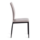 Стул CAPRI (mod. BC565-DC), металл, флок, Light grey (светло-серый) HLR14 / черный 10845225 - фото 608309