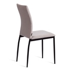 Стул CAPRI (mod. BC565-DC), металл, флок, Light grey (светло-серый) HLR14 / черный 10845225 - фото 608310