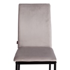 Стул CAPRI (mod. BC565-DC), металл, флок, Light grey (светло-серый) HLR14 / черный 10845225 - фото 608311