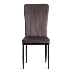 Стул VERTER (mod. BC577-DC), металл, флок, Dark grey (темно-серый) HLR24 / черный